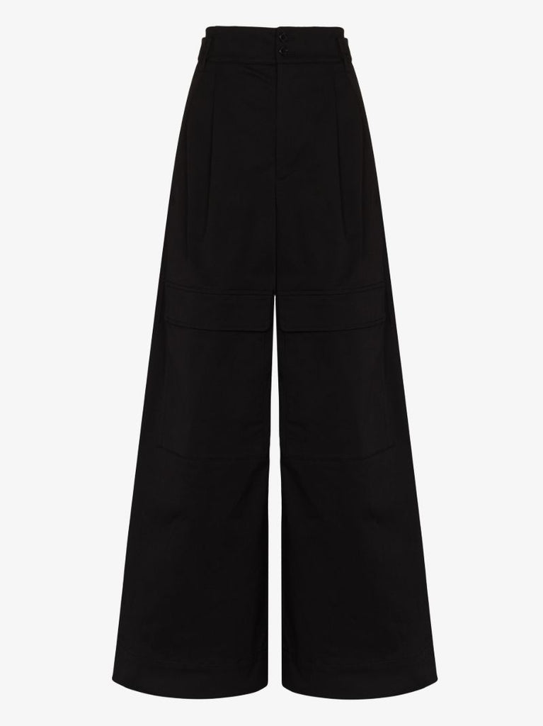 Wide Leg Cargo Trousers