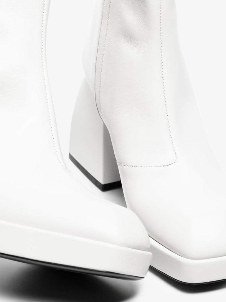 White Bulla Corta 85 Leather Boots