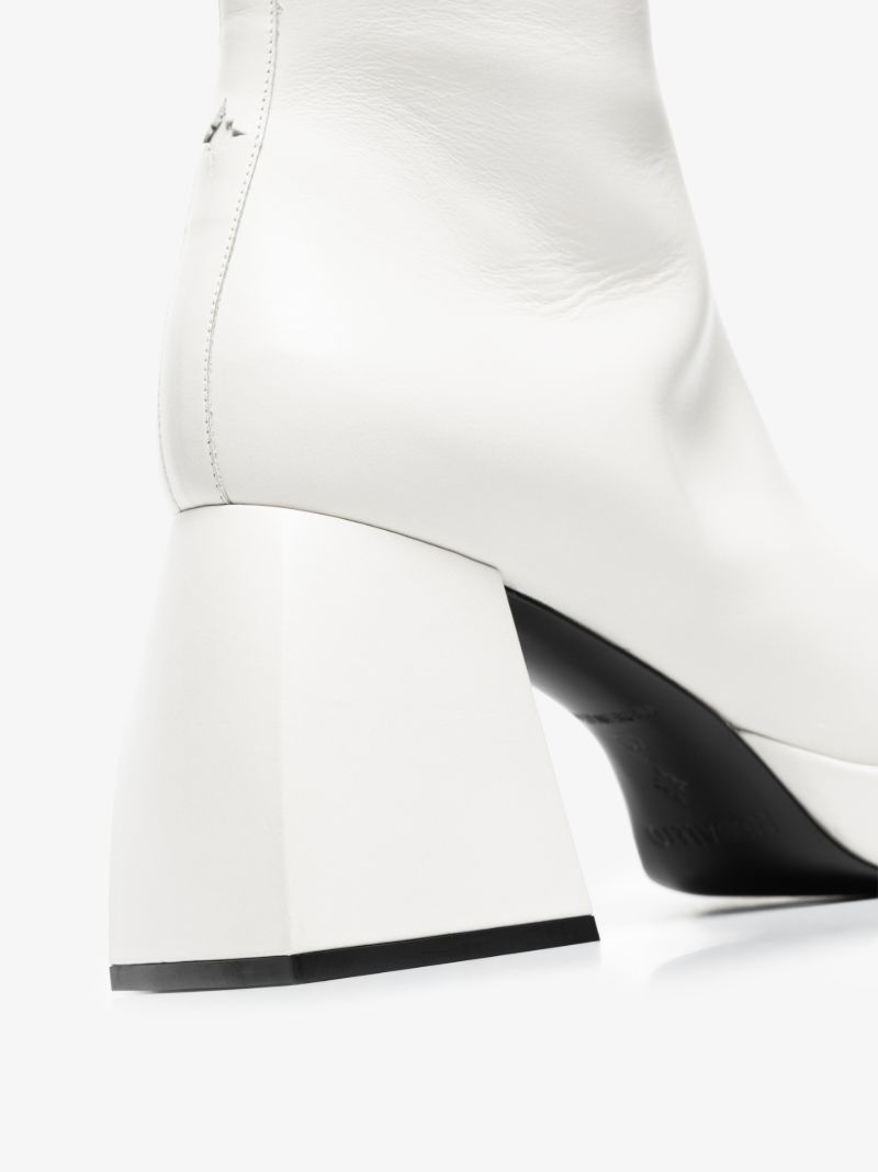 White Bulla Corta 85 Leather Boots