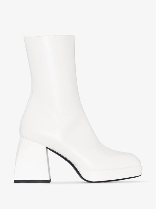 White Bulla Corta 85 Leather Boots