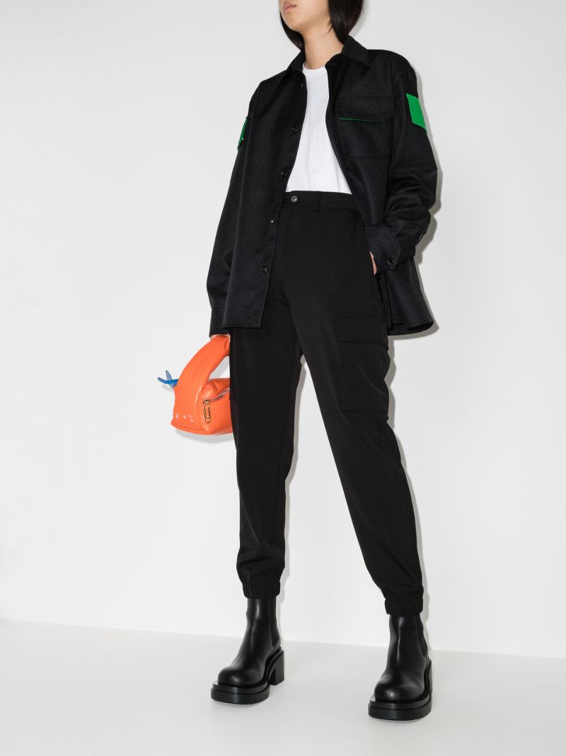 High Waist Cargo Trousers