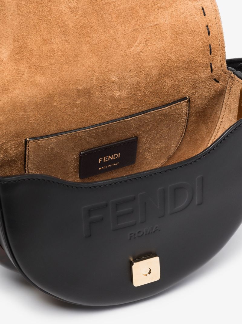 Black Moonlight Leather Cross Body Bag