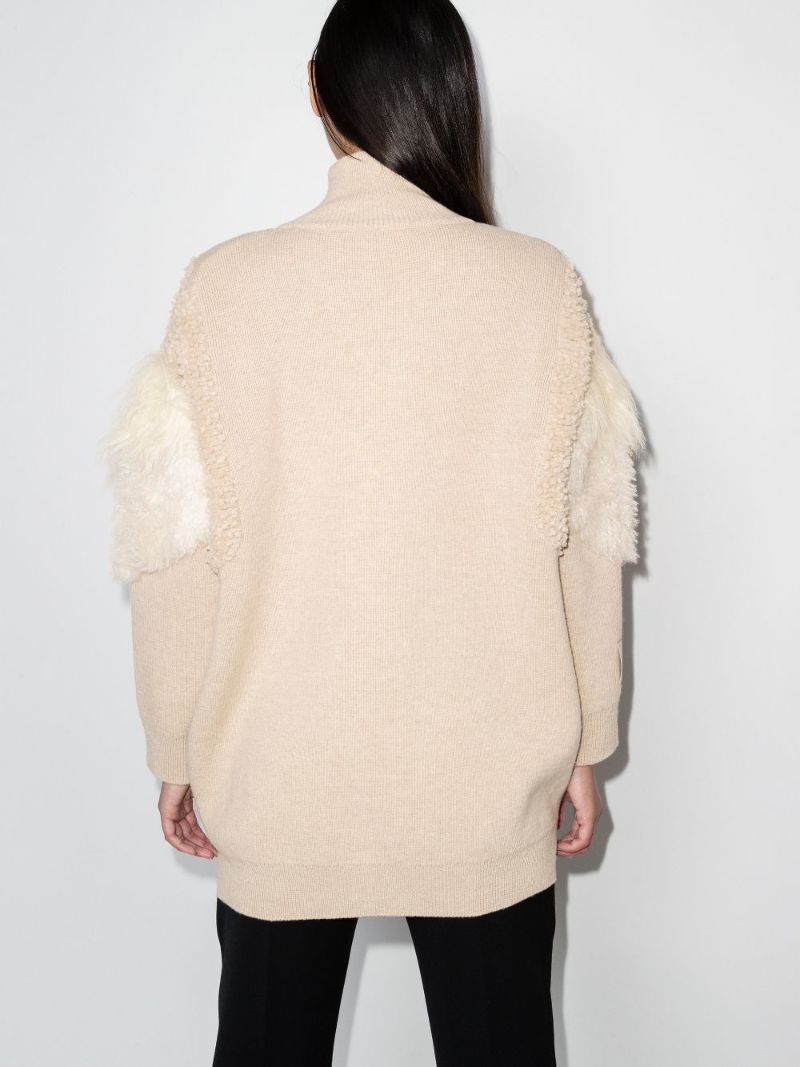 Fff Virgin Wool Cardigan