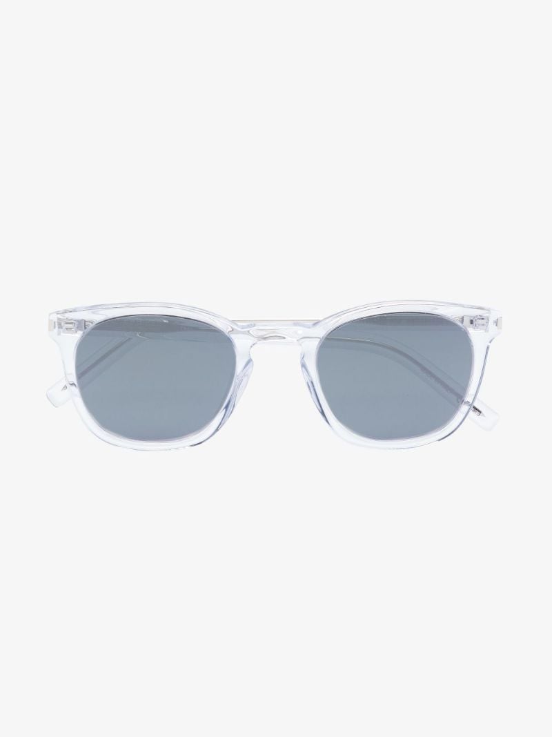 Silver Acetate Round Sunglasses