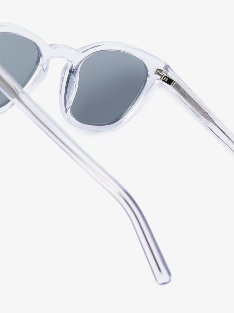Silver Acetate Round Sunglasses