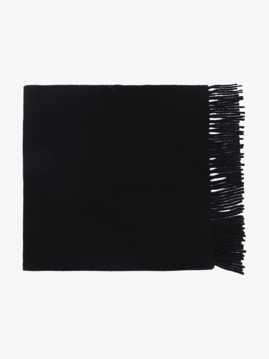 Black Classic Wool Scarf