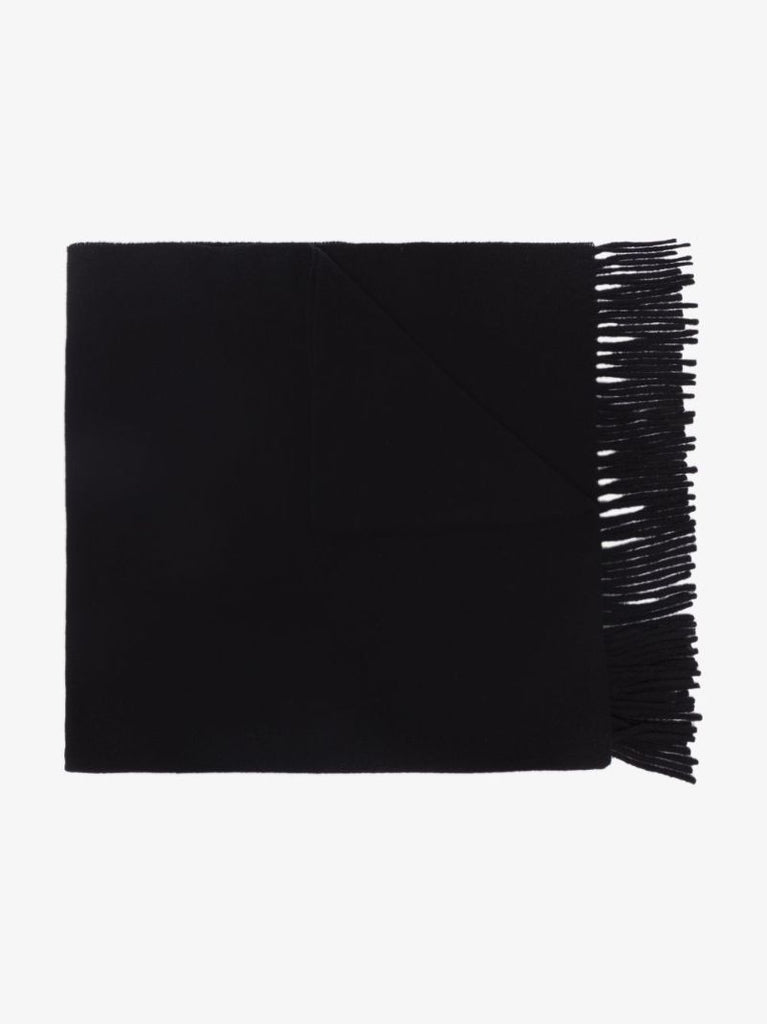 Black Classic Wool Scarf