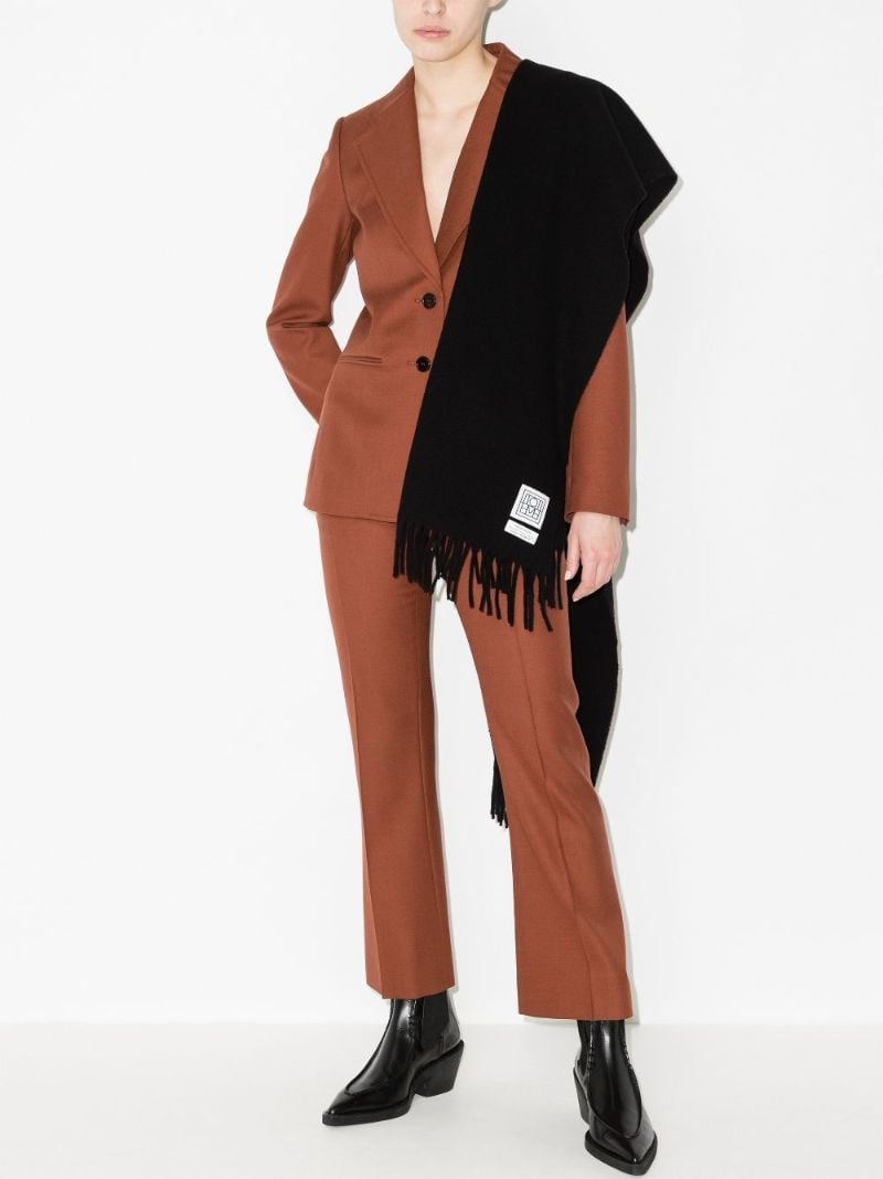 Black Classic Wool Scarf