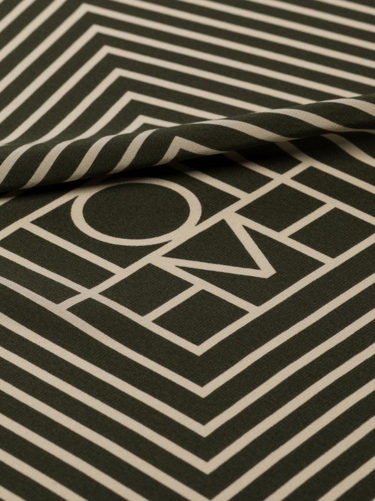 Green Monogram Silk Scarf