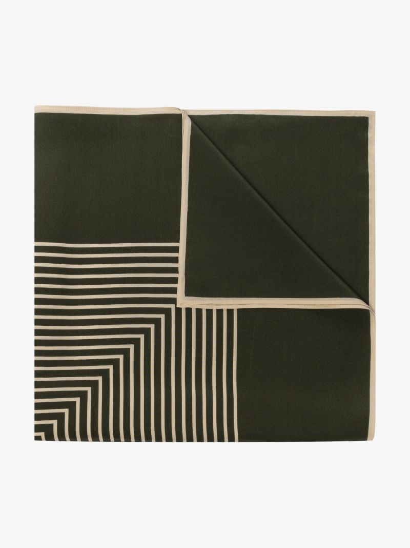 Green Monogram Silk Scarf