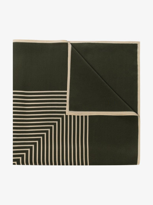 Green Monogram Silk Scarf