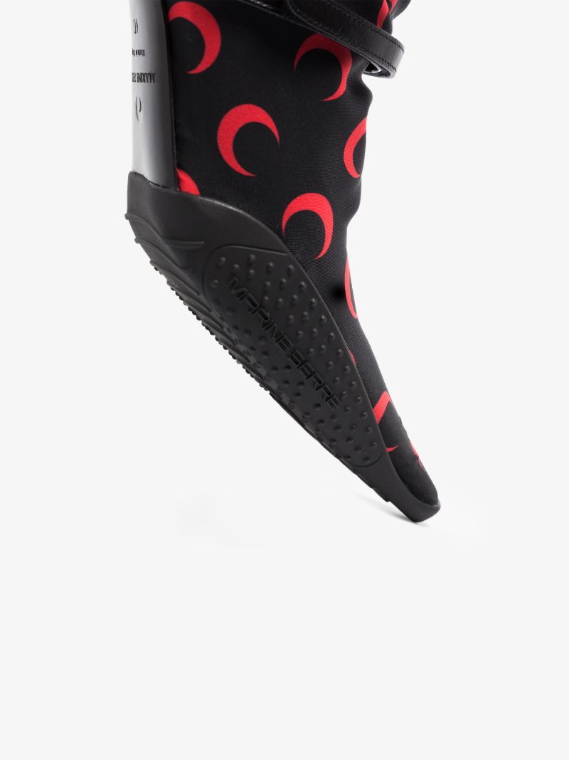 Black Crescent Moon 50 Printed Boots