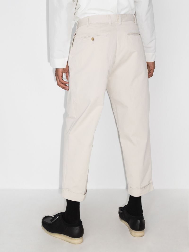 Pleated Cropped Trousers
