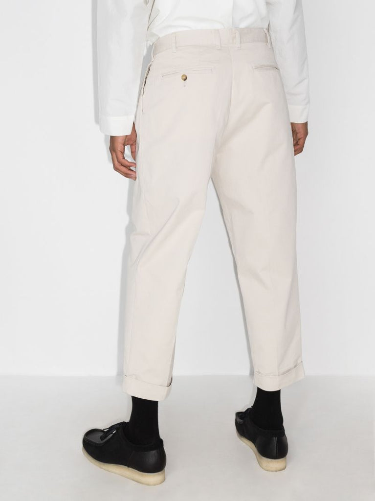 Pleated Cropped Trousers