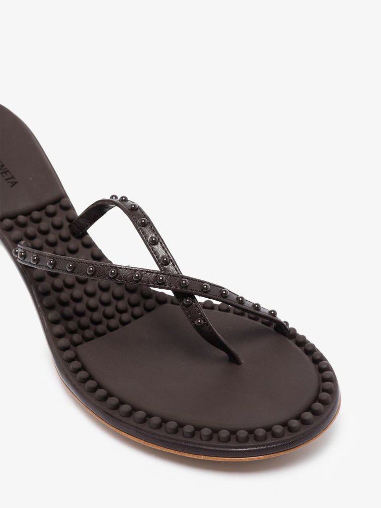 Brown Dot 55 Leather Sandals