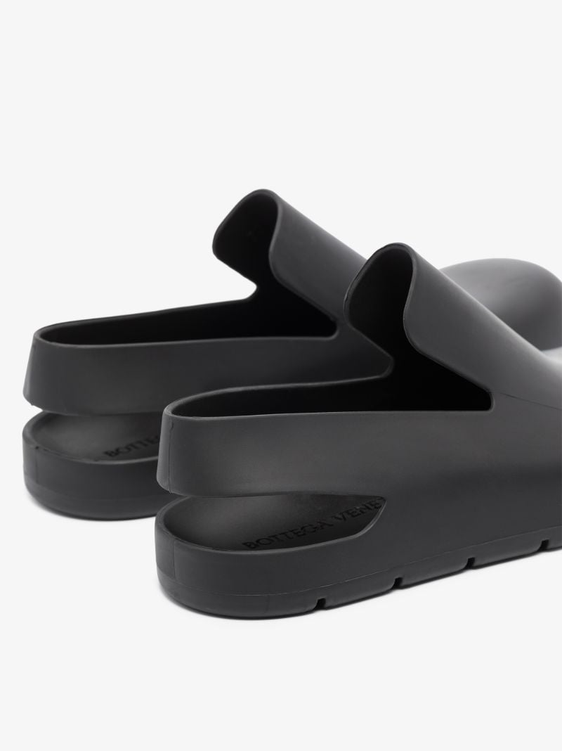 Black Puddle Rubber Slippers