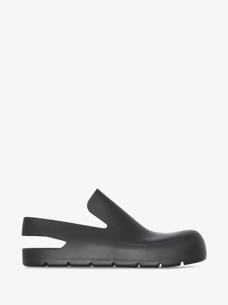 Black Puddle Rubber Slippers