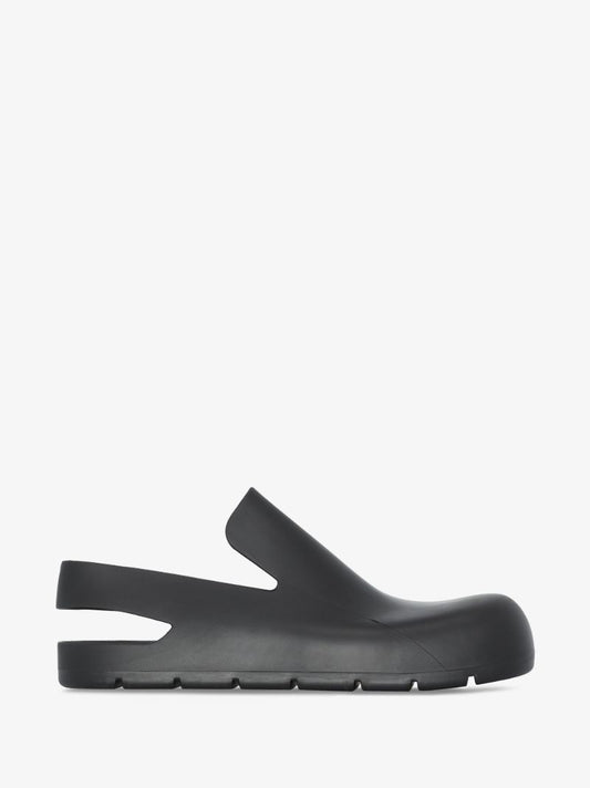 Black Puddle Rubber Slippers