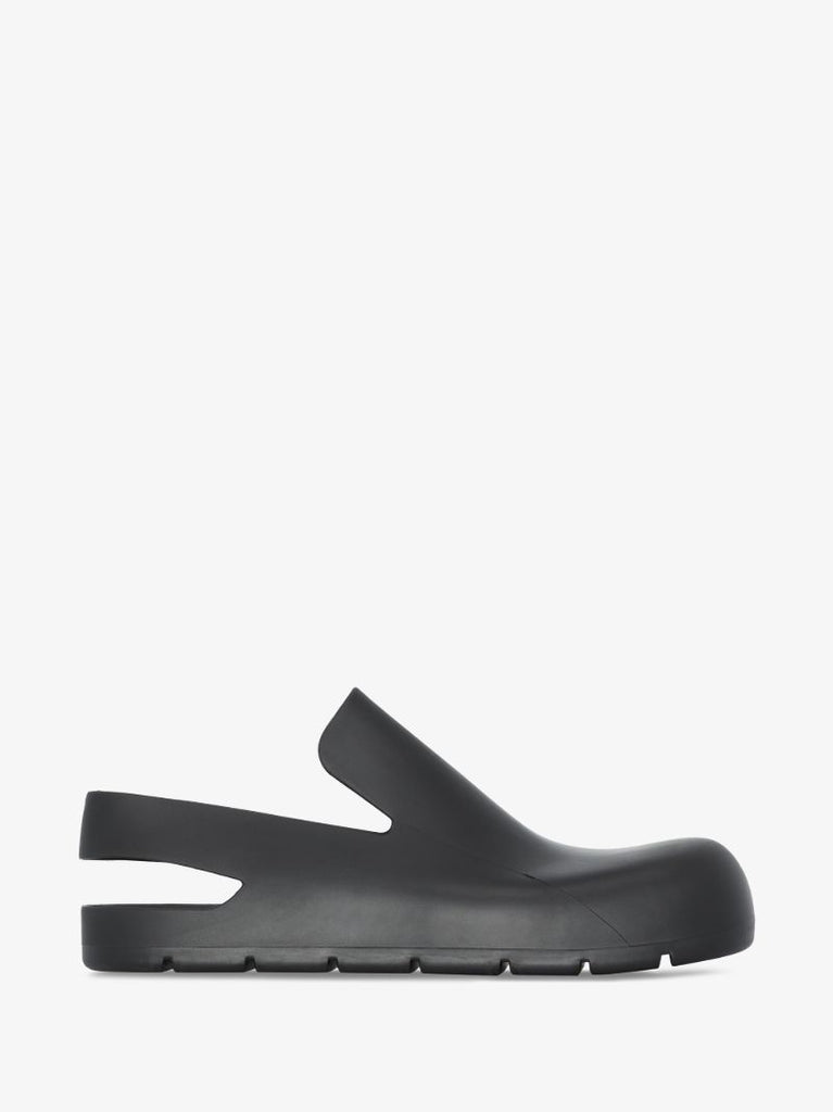 Black Puddle Rubber Slippers