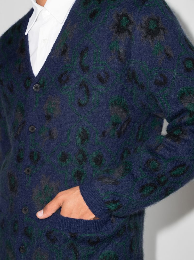 Botanical Jacquard Cardigan