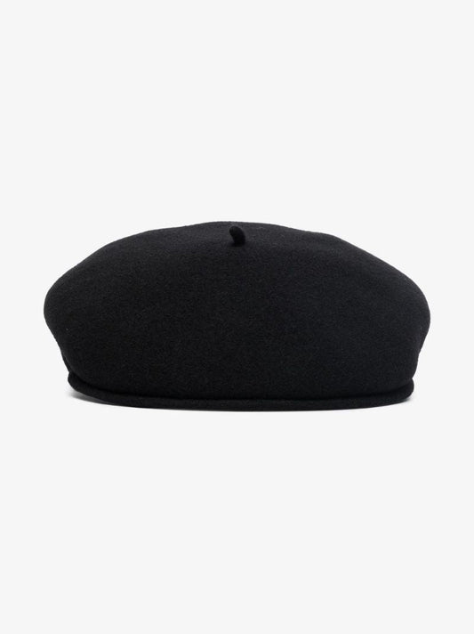 Black Crescent Moon Wool Beret