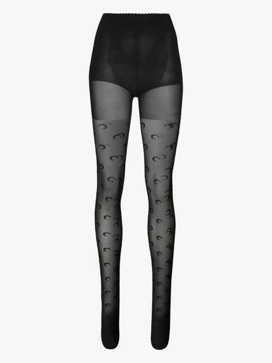 Black Crescent Moon Tights
