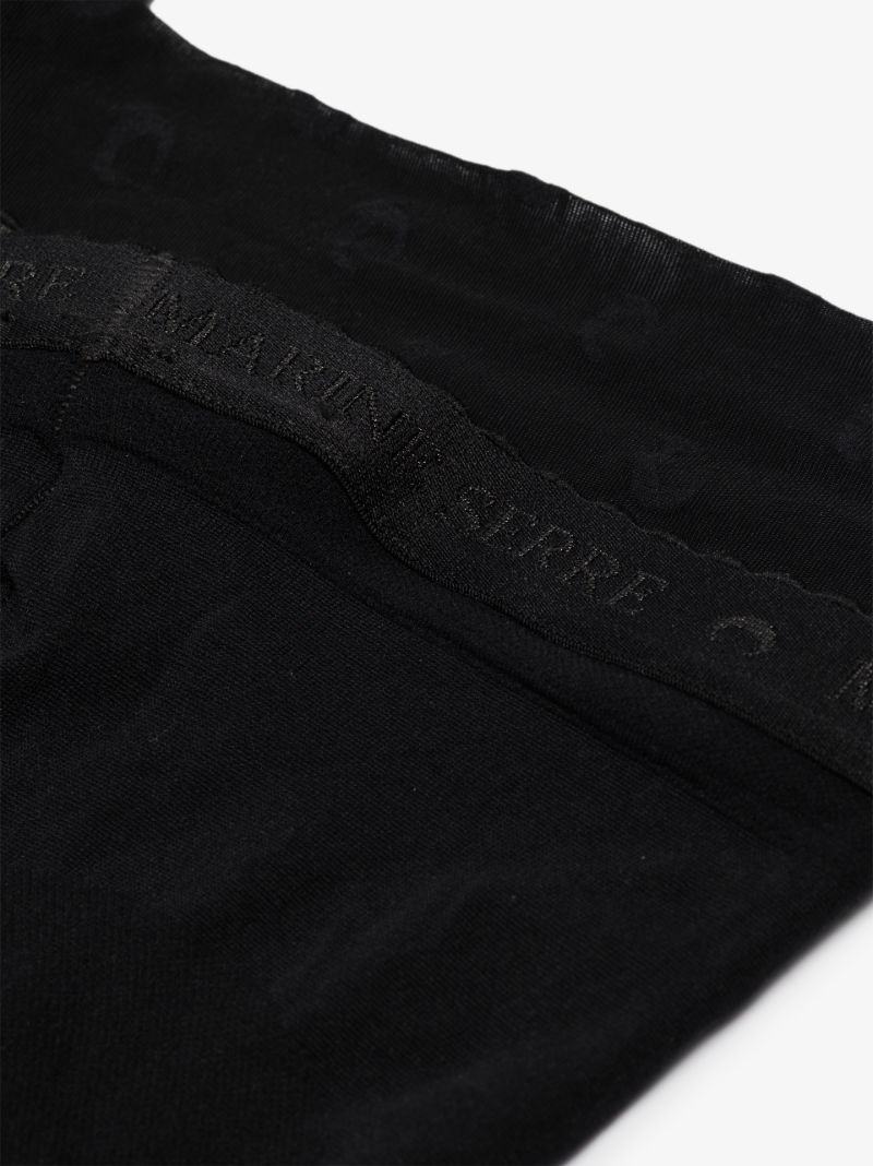 Black Crescent Moon Tights