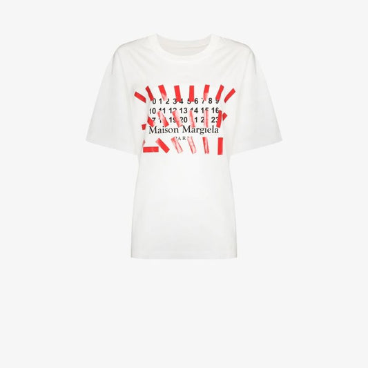 Number Print Oversized Cotton T-shirt