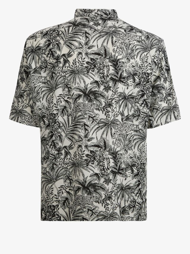 Tropical Print Short Sleeve Shirt