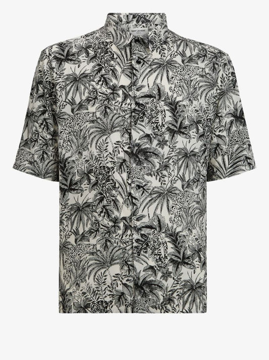 Tropical Print Short Sleeve Shirt