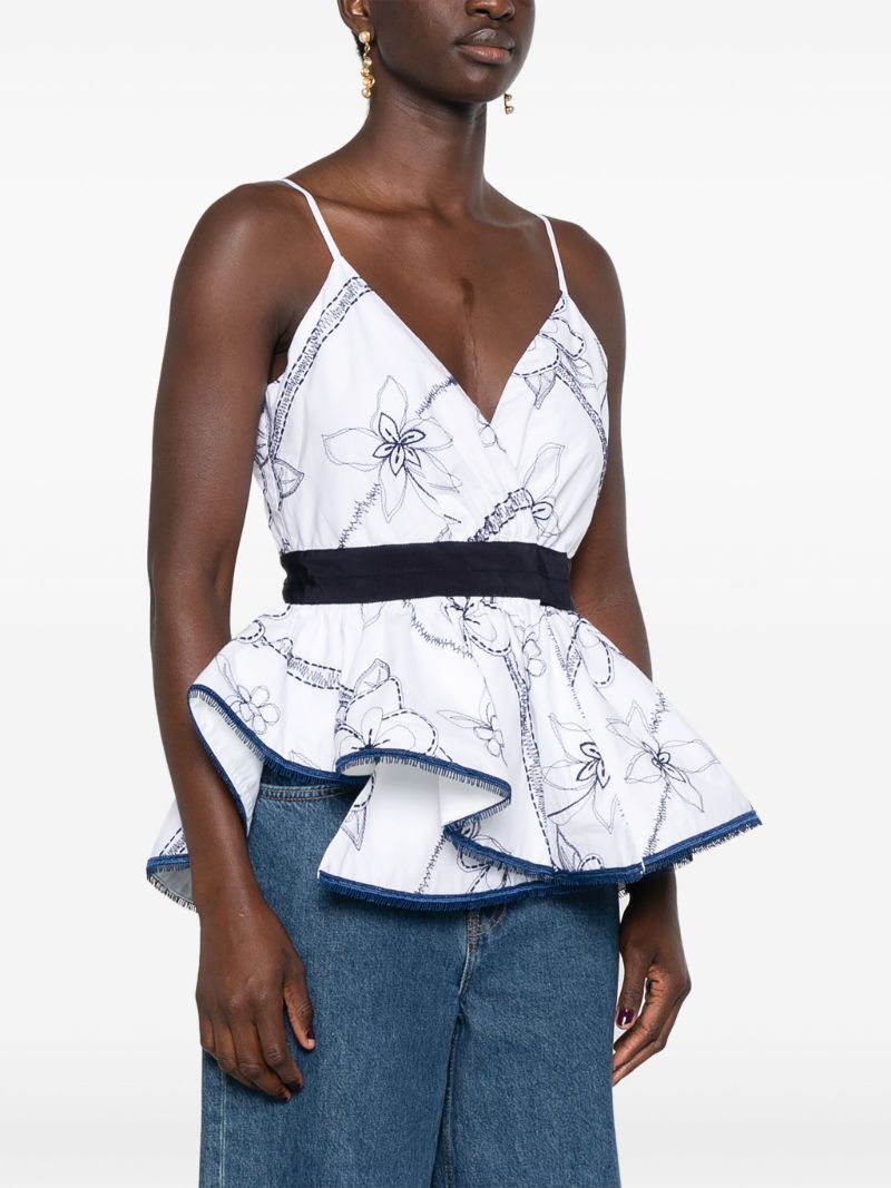 Sirena Embroidered Cotton Shorts