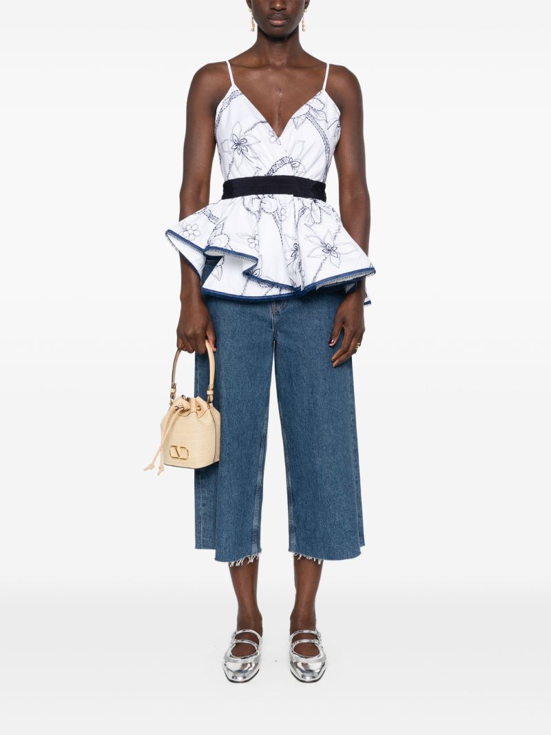 Sirena Embroidered Cotton Shorts