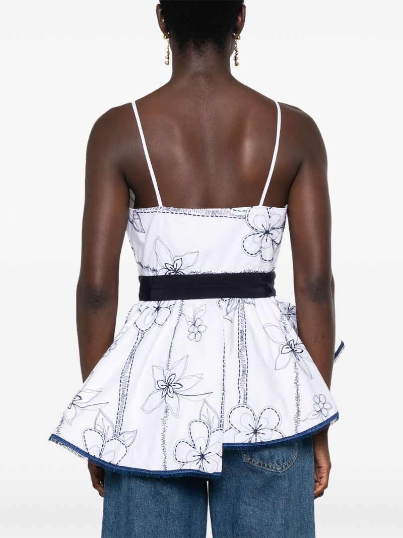 Sirena Embroidered Cotton Shorts