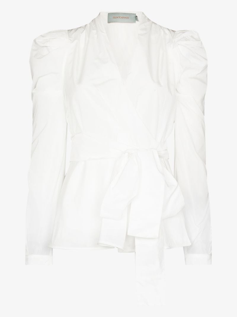 Agnes Puff Sleeve Wrap Top