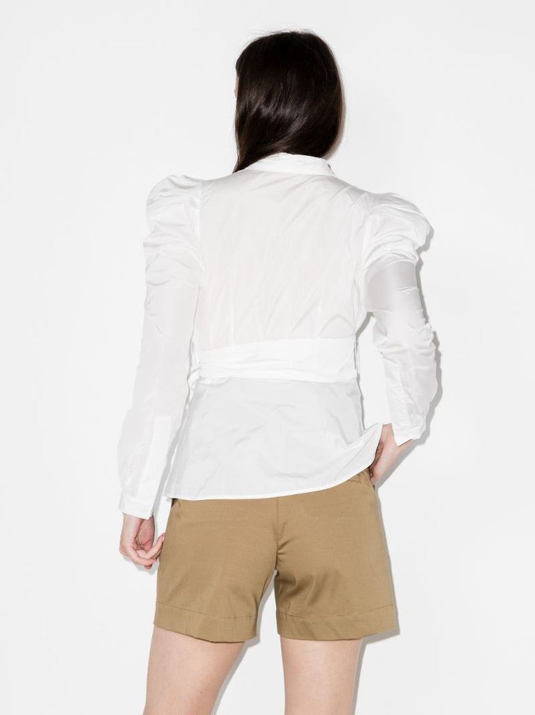 Agnes Puff Sleeve Wrap Top