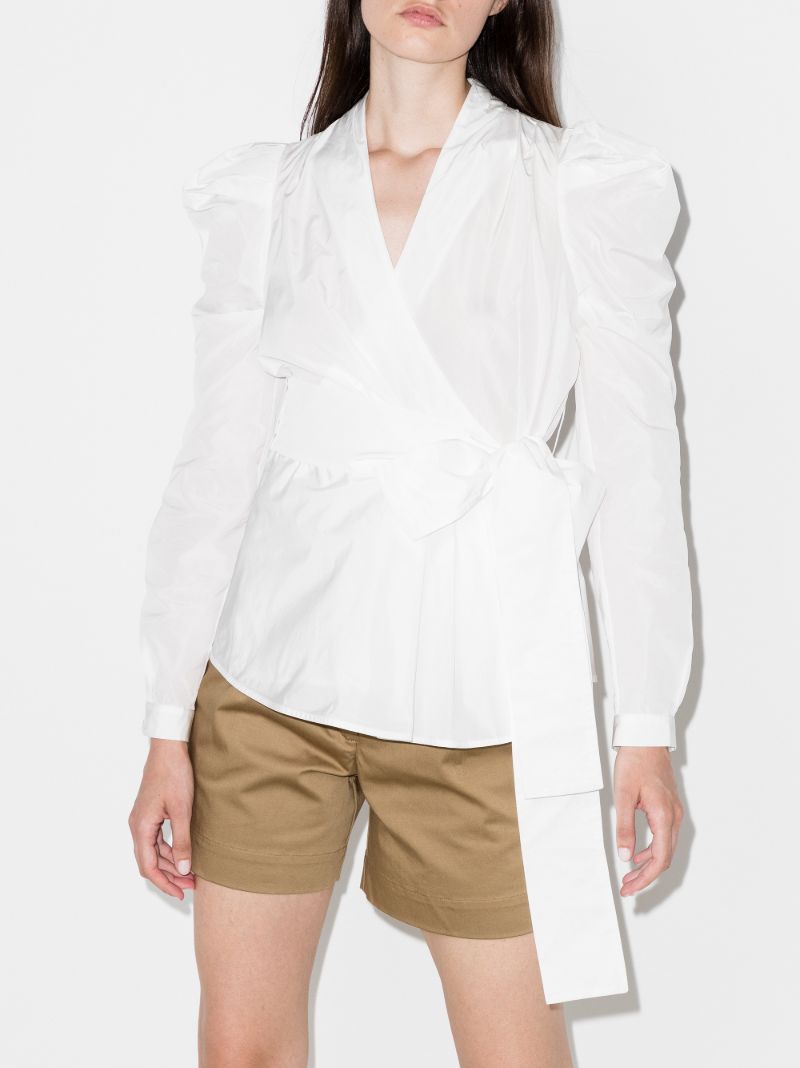 Agnes Puff Sleeve Wrap Top