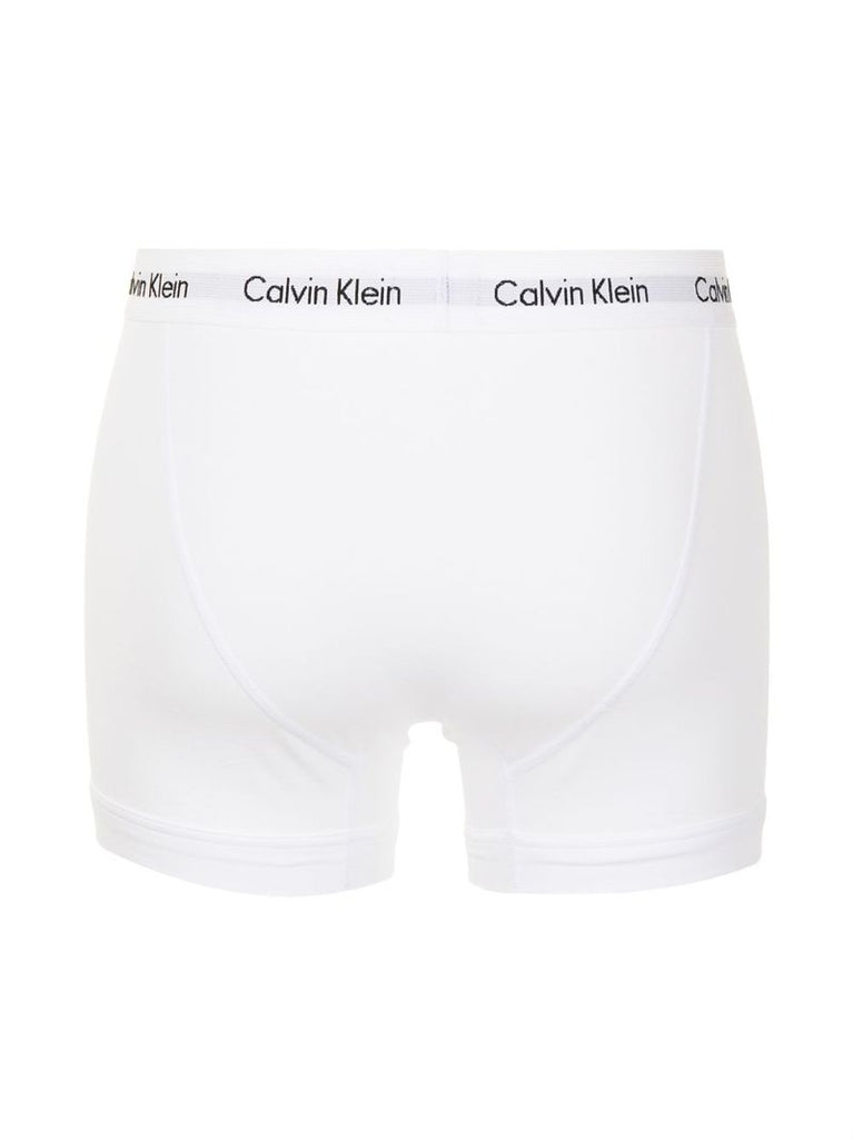 White Cotton Boxer Briefs Set