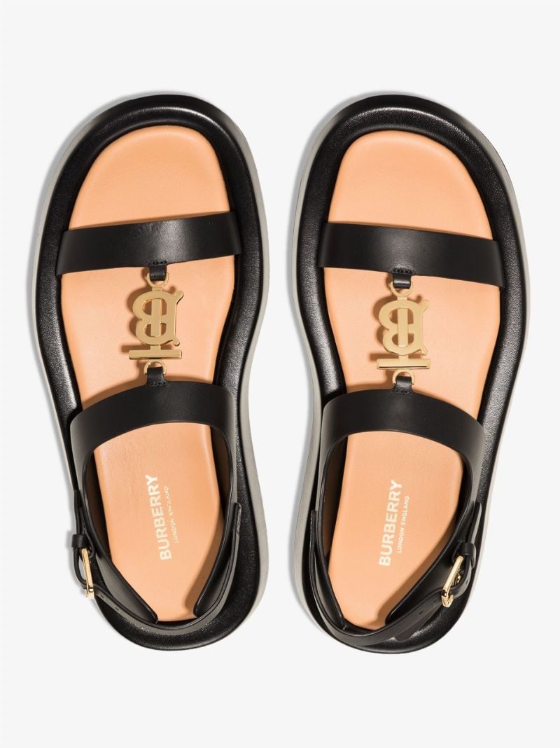 Black Leather Sandals