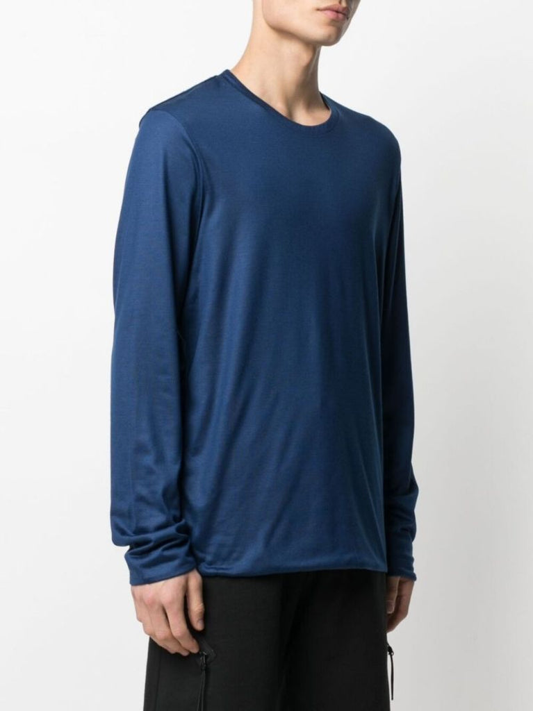 Blue Reversible Wool T-shirt