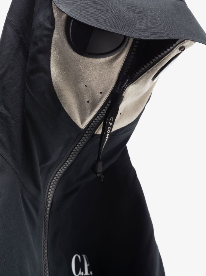 Black Goggle Hooded Jacket