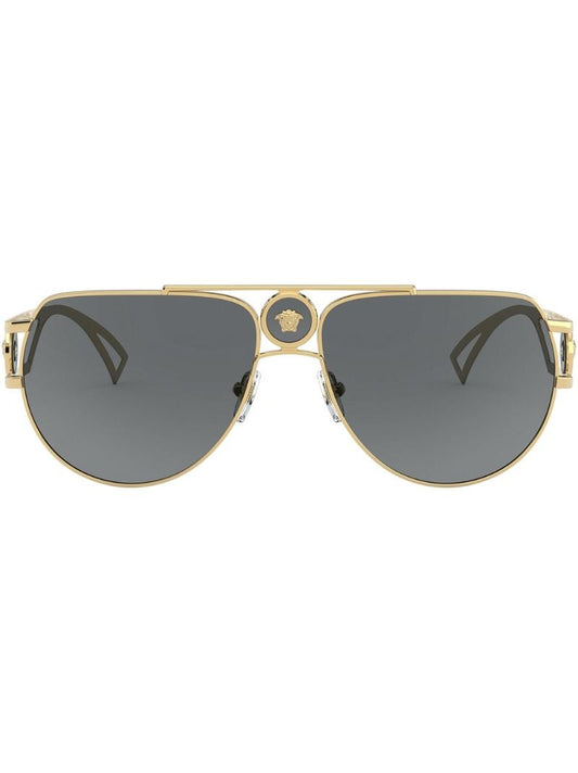 Gold-tone Medusa Pilot Sunglasses