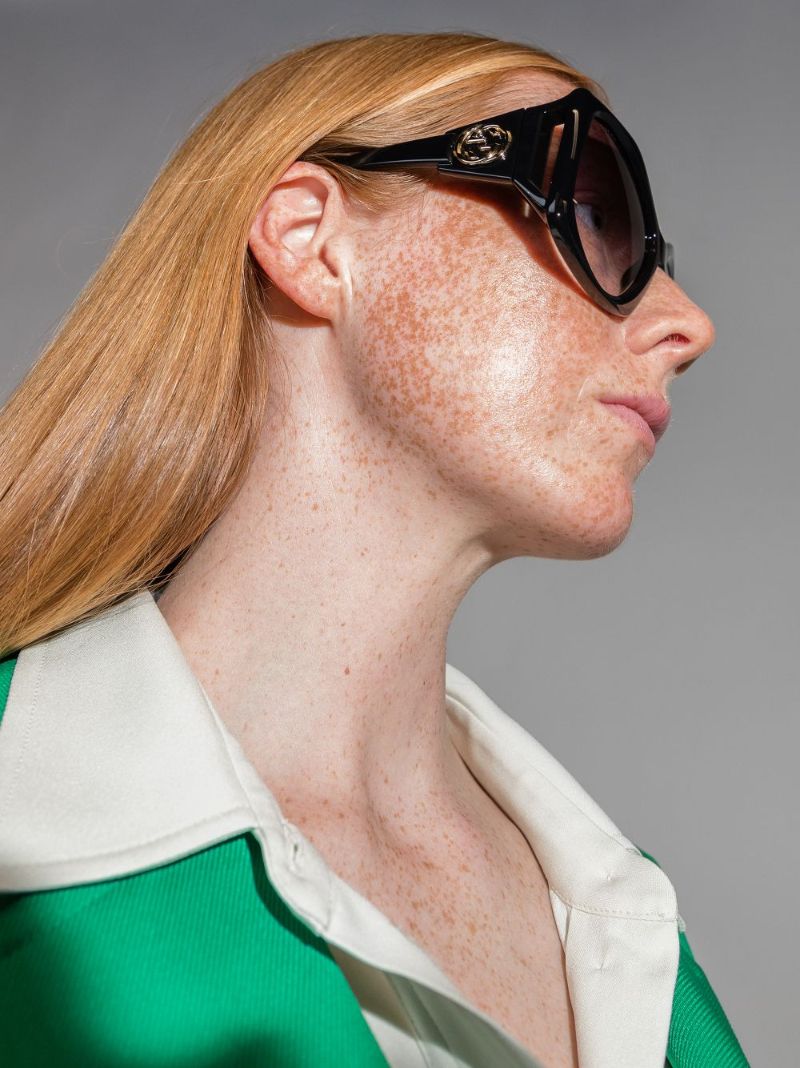 Black Fork Square Sunglasses