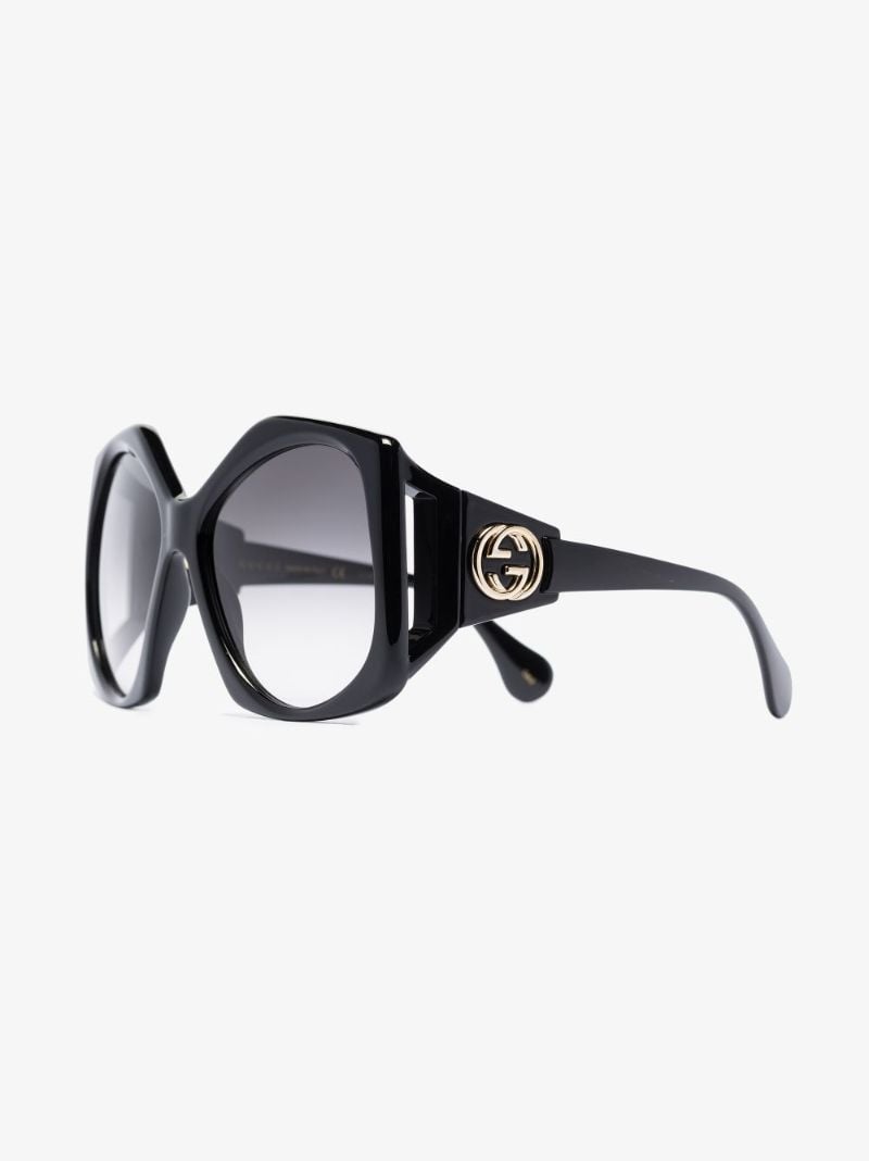 Black Fork Square Sunglasses