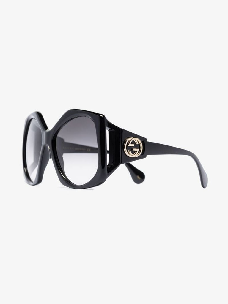 Black Fork Square Sunglasses