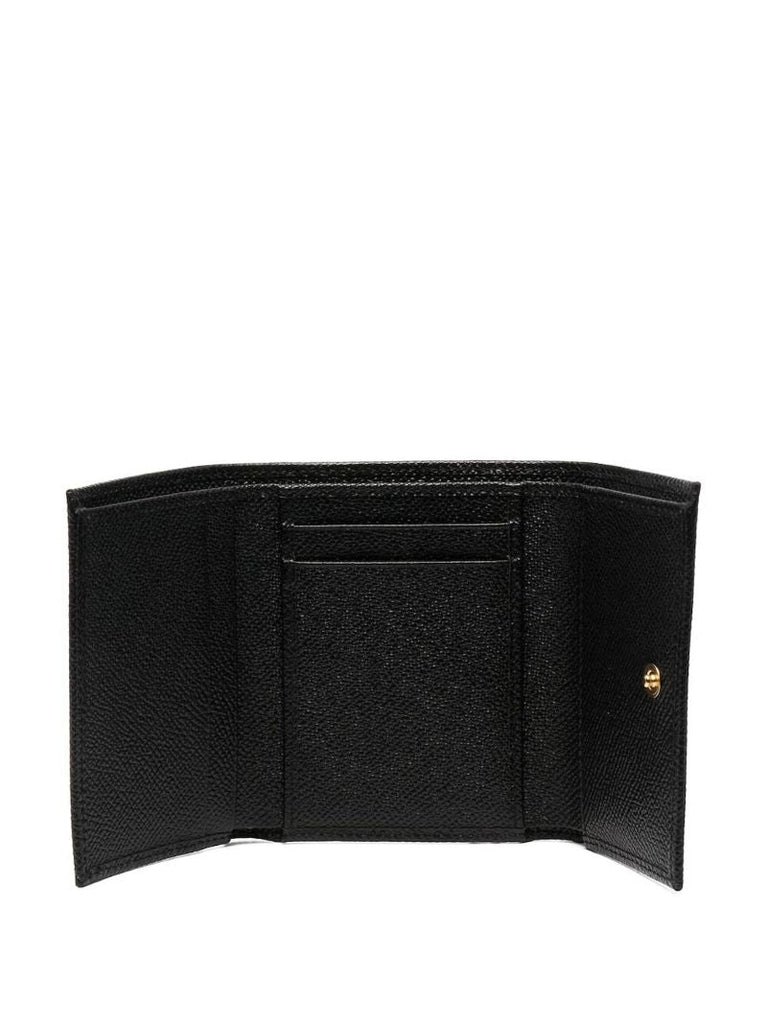 Black Dauphine Leather Wallet