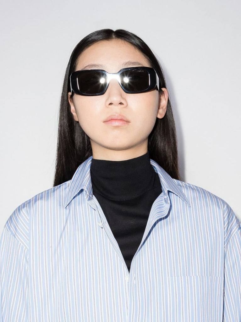Black Rectangle Frame Sunglasses