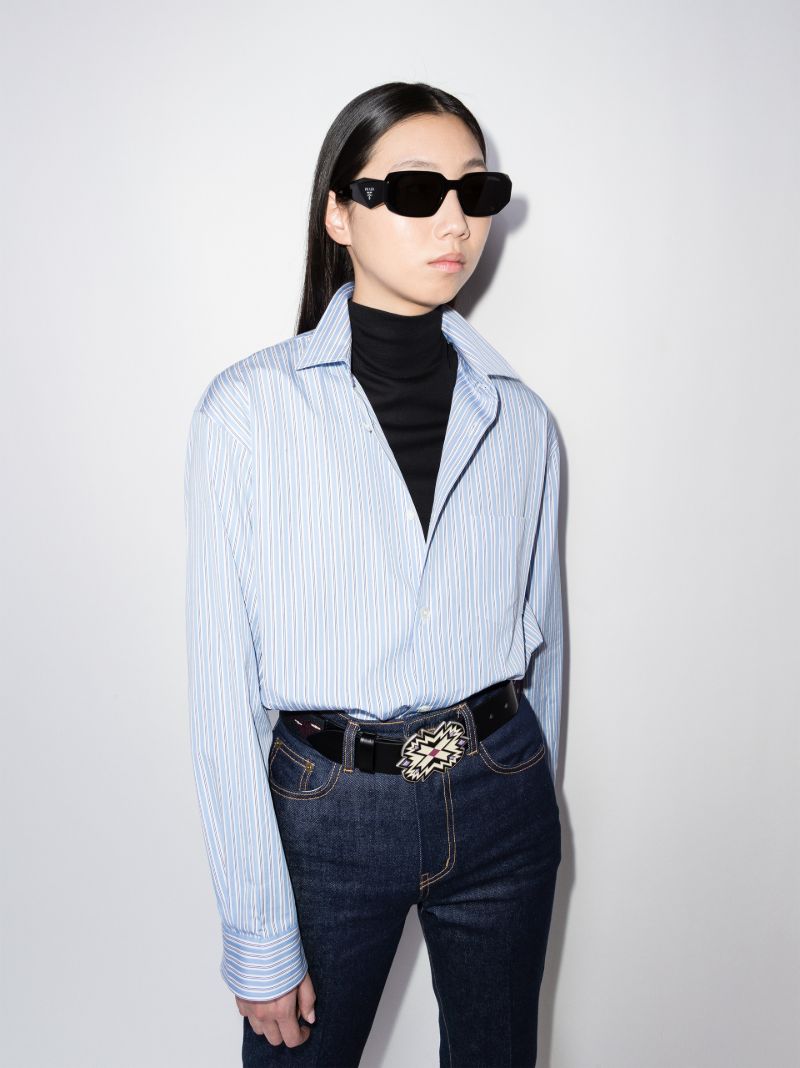 Black Rectangle Frame Sunglasses