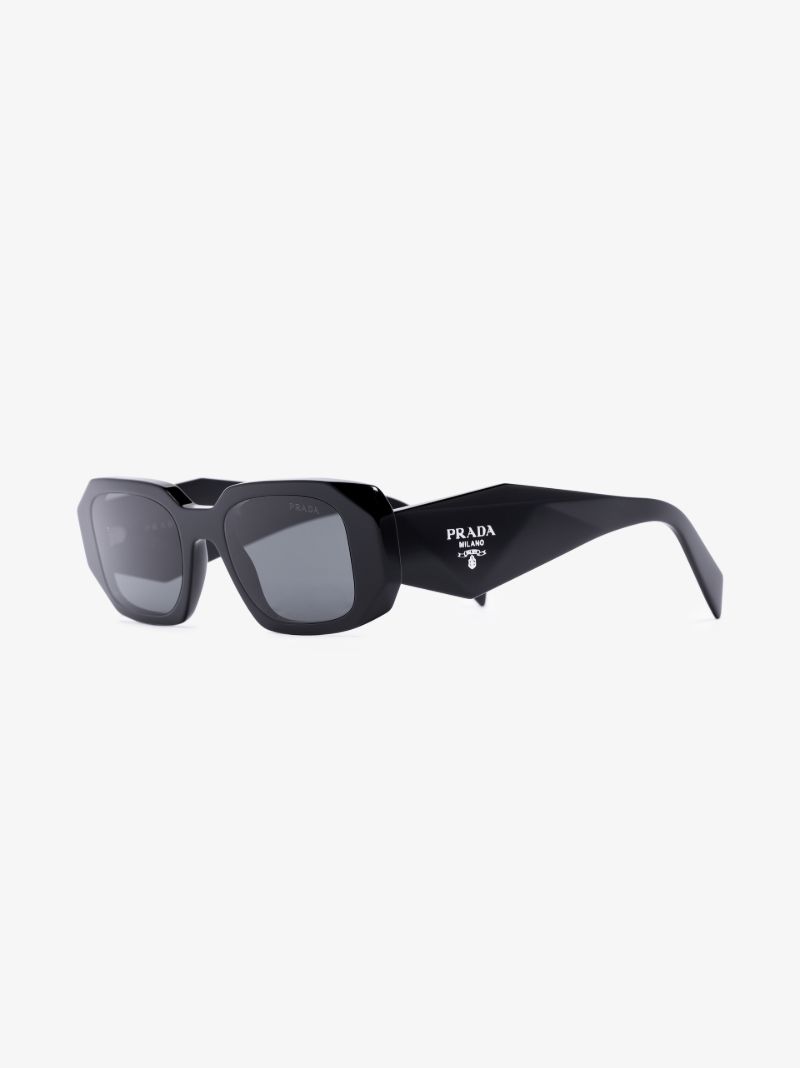Black Rectangle Frame Sunglasses