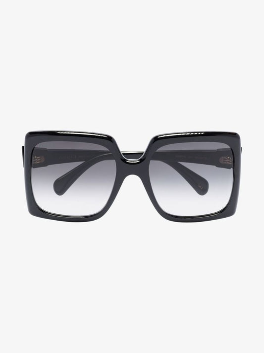 Black Gg Square Frame Sunglasses