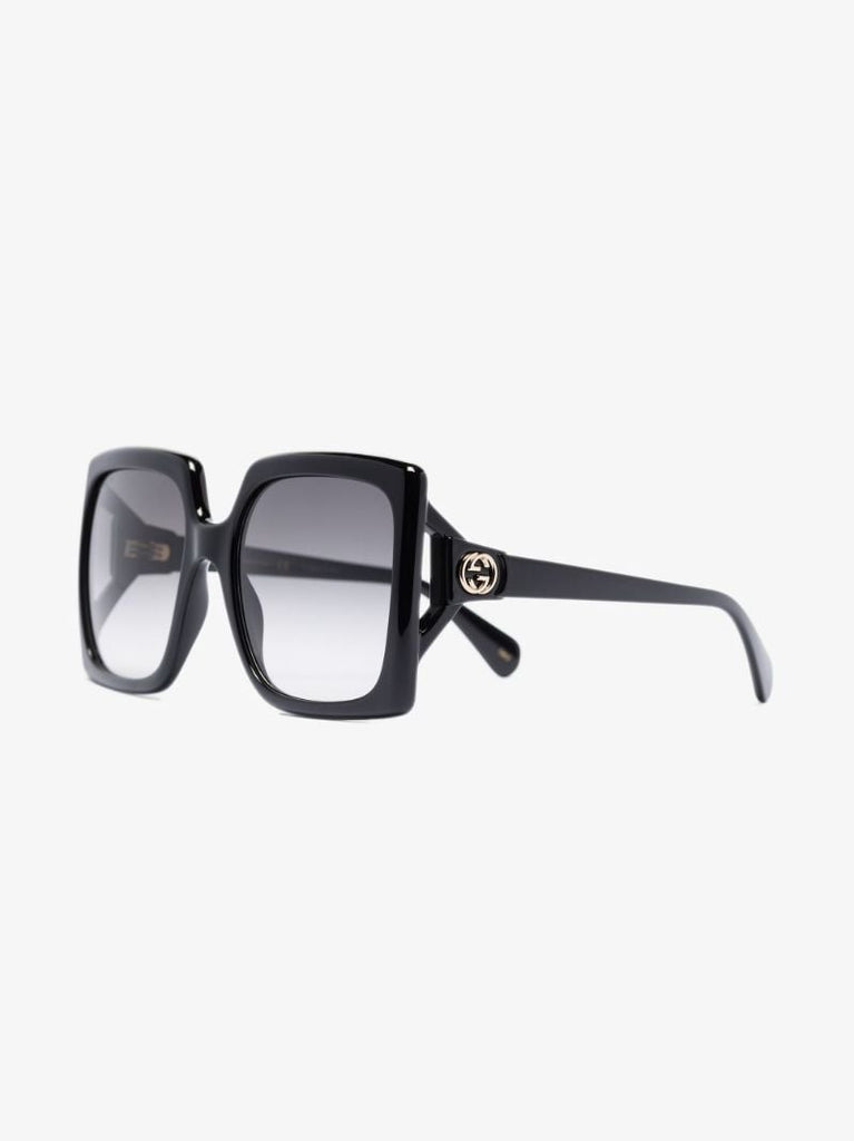 Black Gg Square Frame Sunglasses